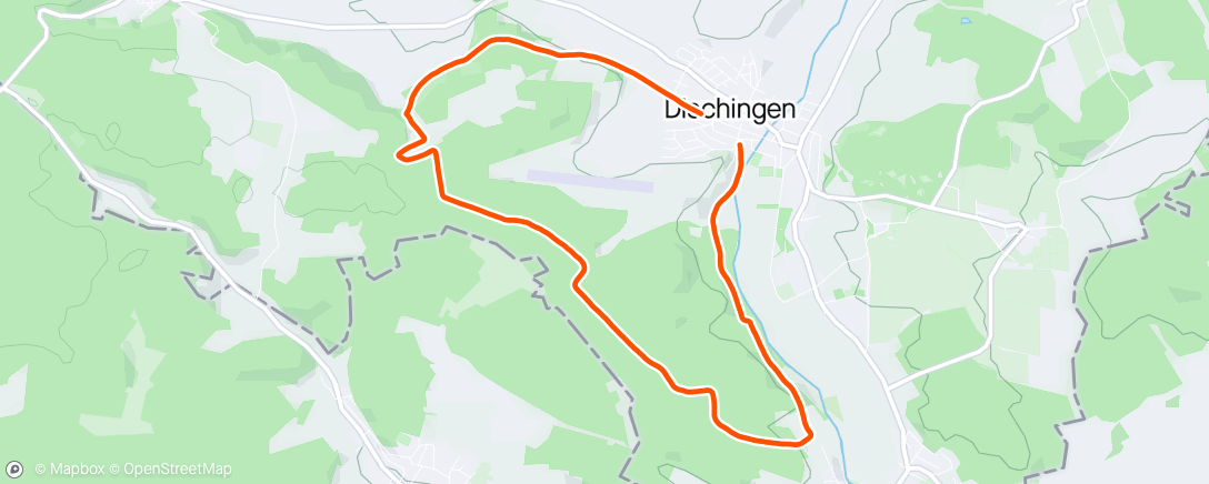 Map of the activity, Traillauf zur Mittagszeit