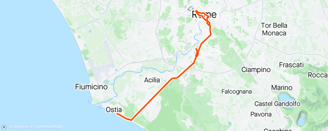 Map of the activity, Giro d’Italia Stage 21