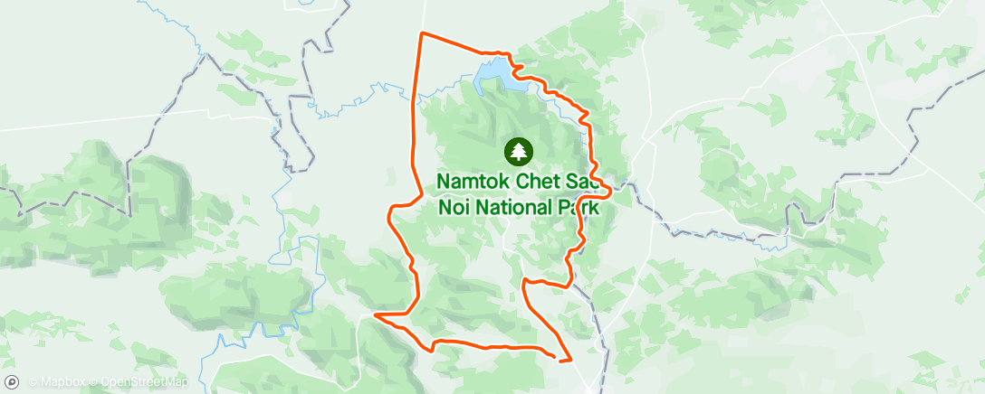 Map of the activity, Chat Sao Noi National Park - Thailand