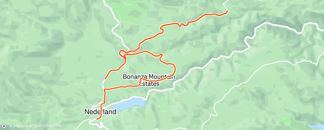 Map of the activity, Afternoon Ride