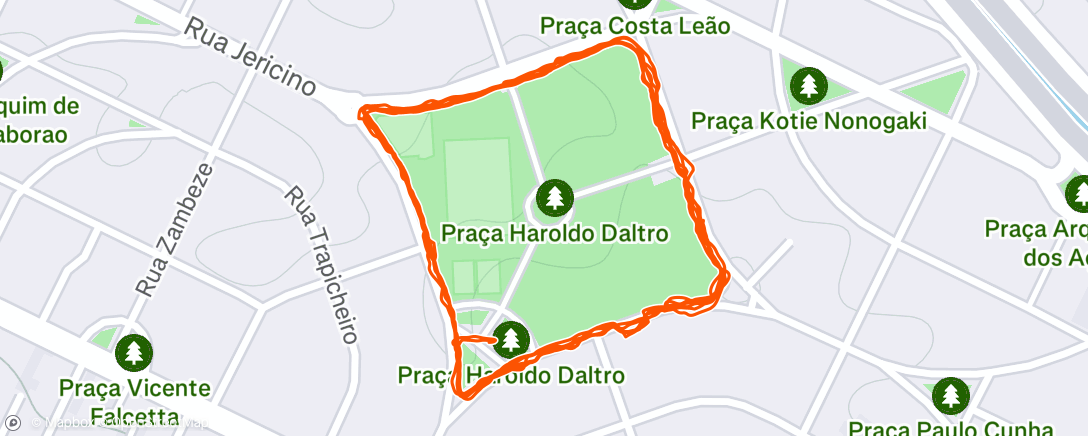 Mapa da atividade, Caminhada matinal