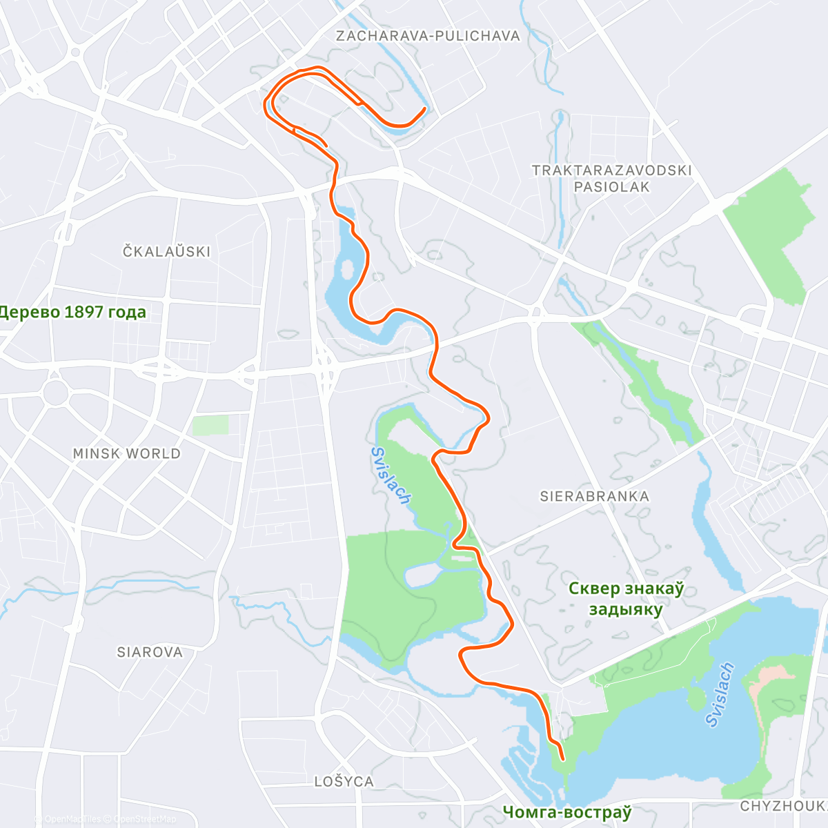 Map of the activity, Let it snow