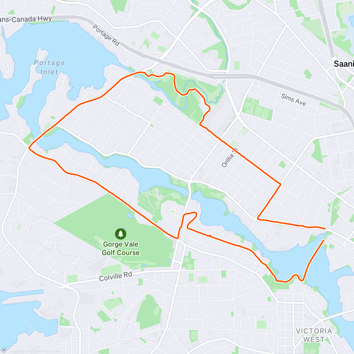 Map of the activity, tarps off