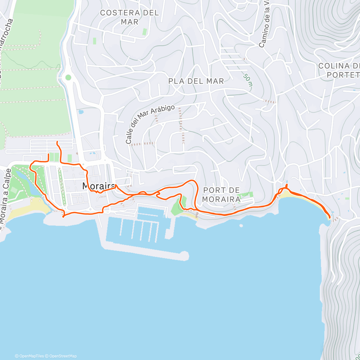 Map of the activity, Tetanus Walk ;-)