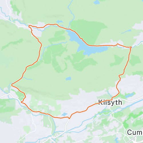 Crow road, Tak ma doon. Training loop. 41.8 km Road Cycling Route on