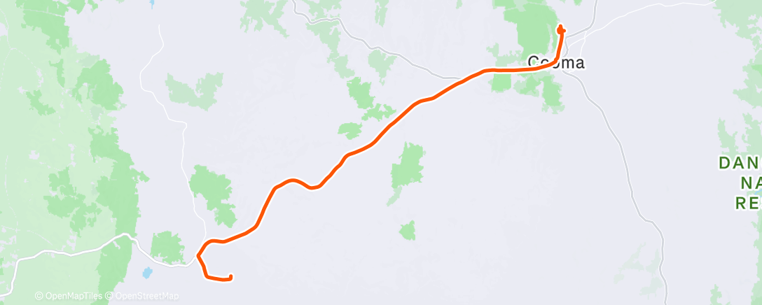 Map of the activity, Morning Ride