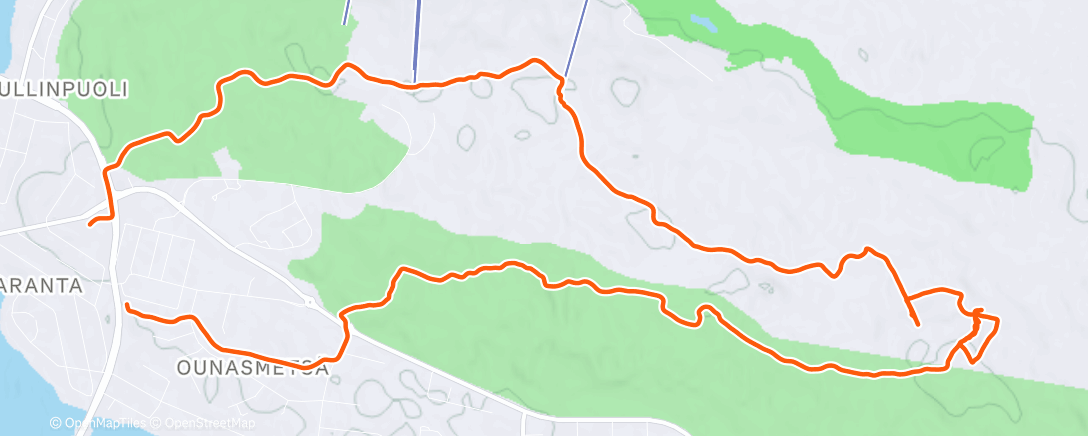Mappa dell'attività Lunch Backcountry Ski