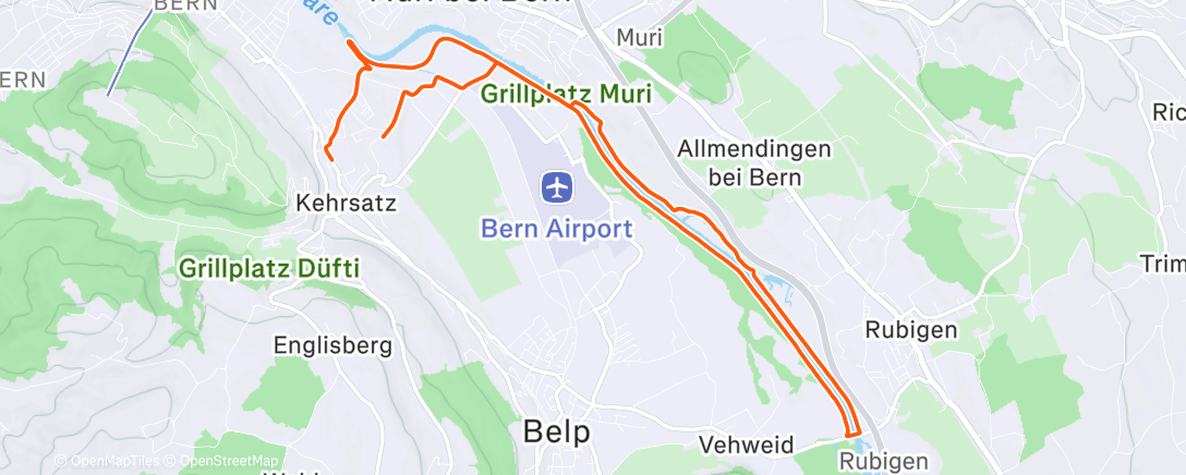 Map of the activity, Weihnachtslauf