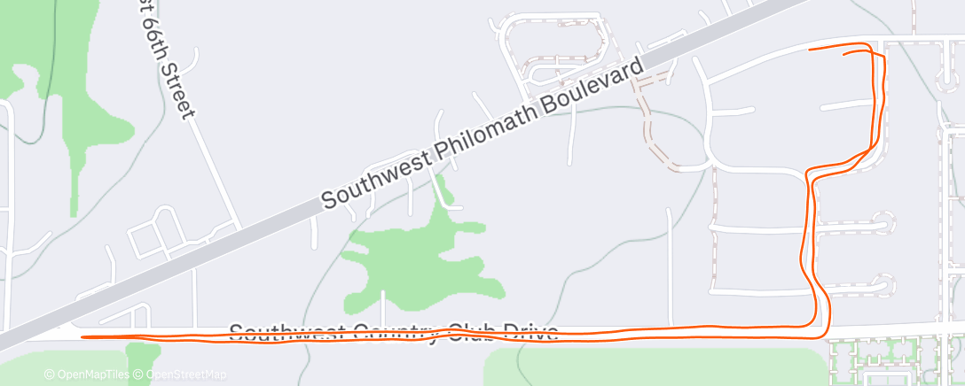 Map of the activity, Lunch Run