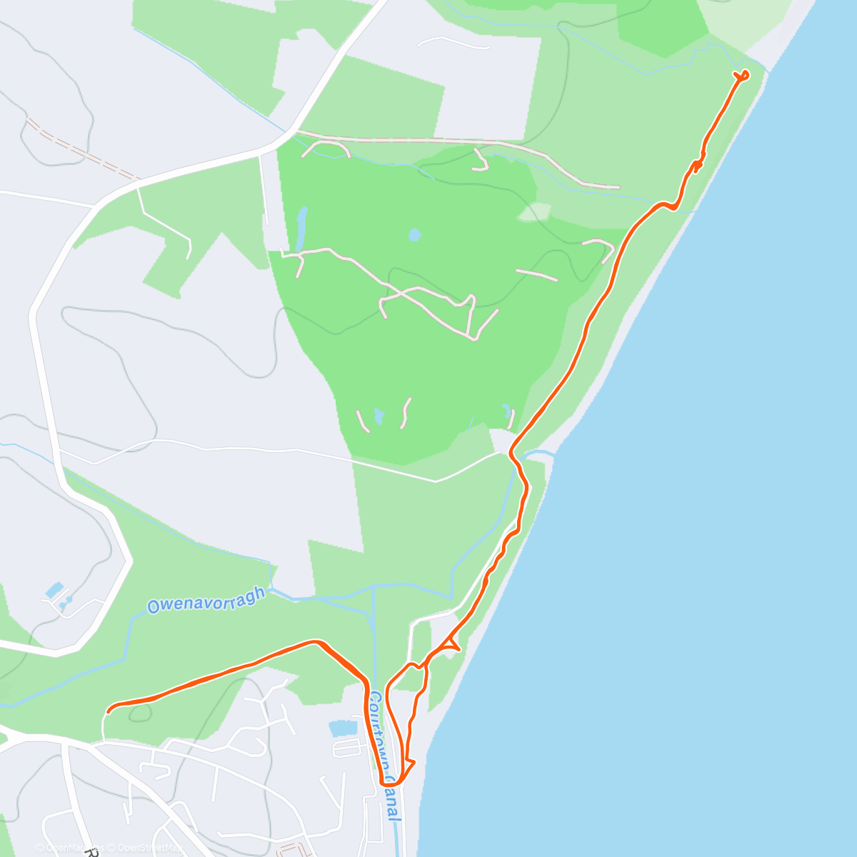 Map of the activity, Sea and Sand