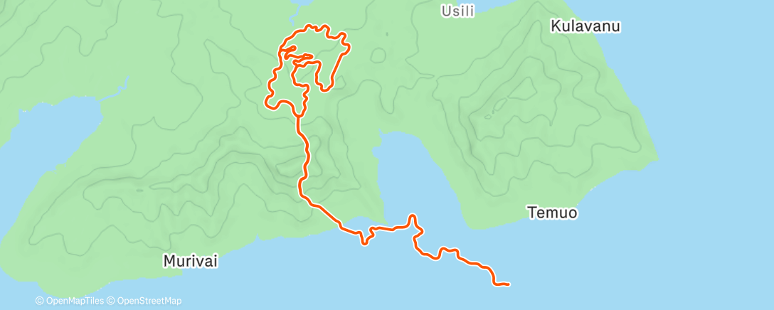 Map of the activity, Zwift