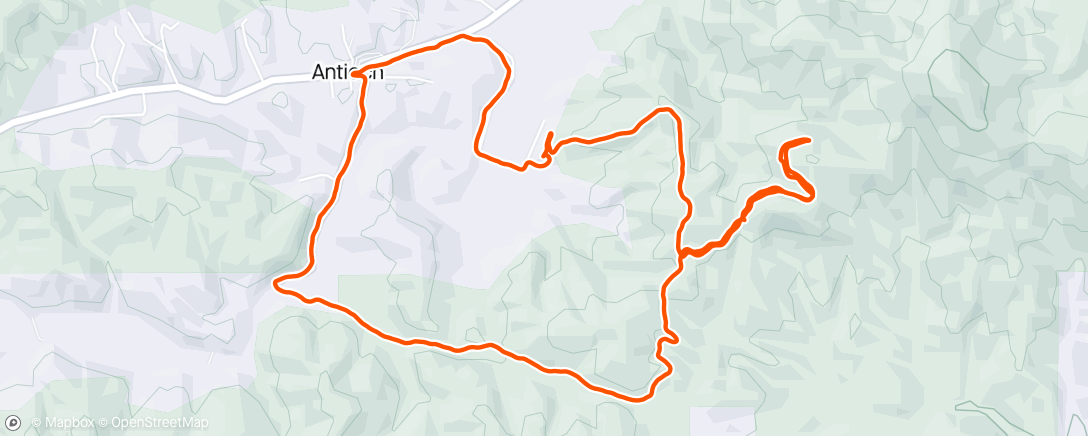 「Night Trail Run」活動的地圖