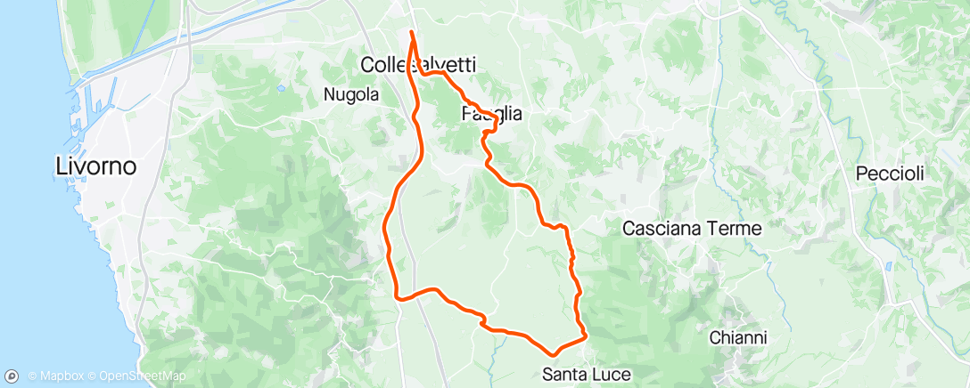 Map of the activity, Sessione in bdc serale
