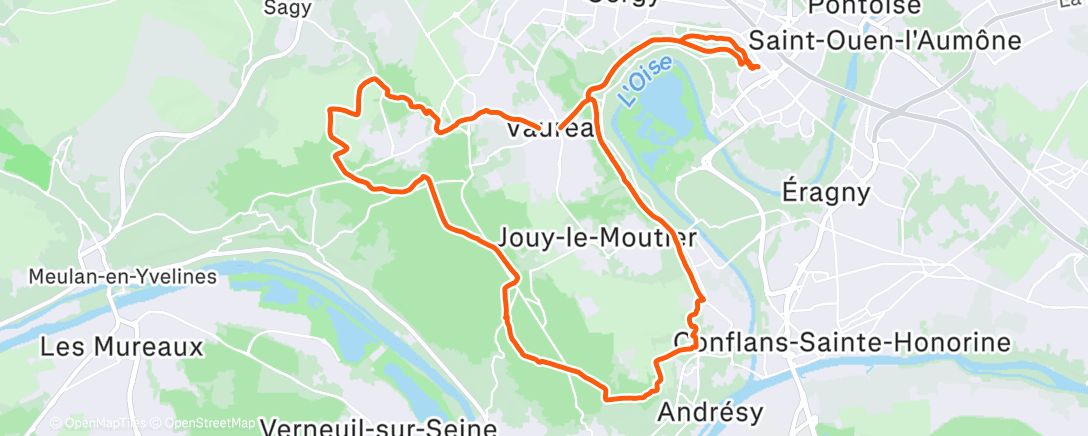 Map of the activity, Sortie Club 🐗 23-2025 : brouillard brouillard !