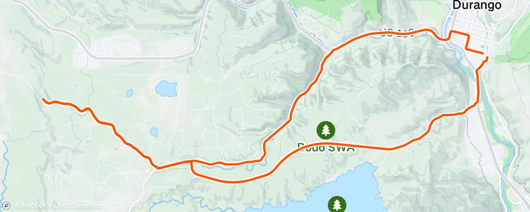 Map of the activity, Afternoon Ride