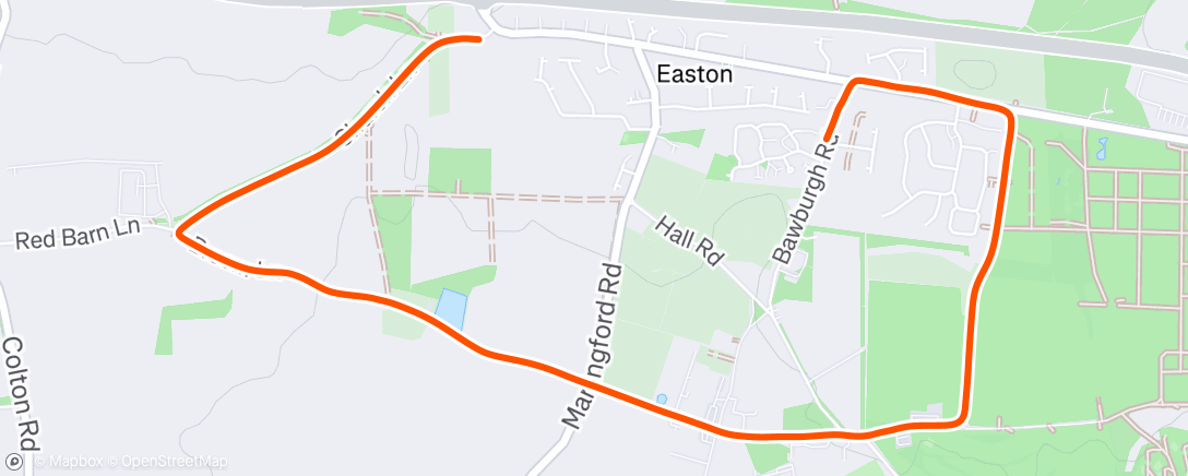 Map of the activity, Night Trail Run