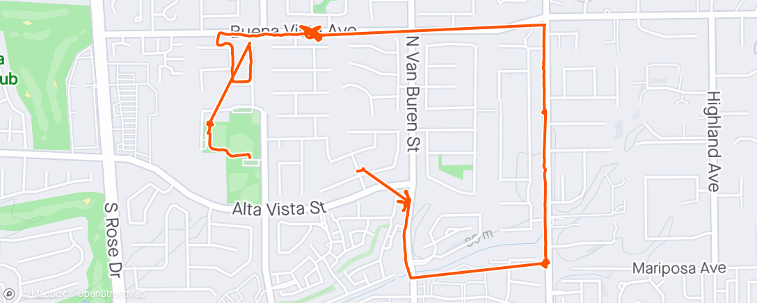 Map of the activity, A Saturday Stroll with Ivan