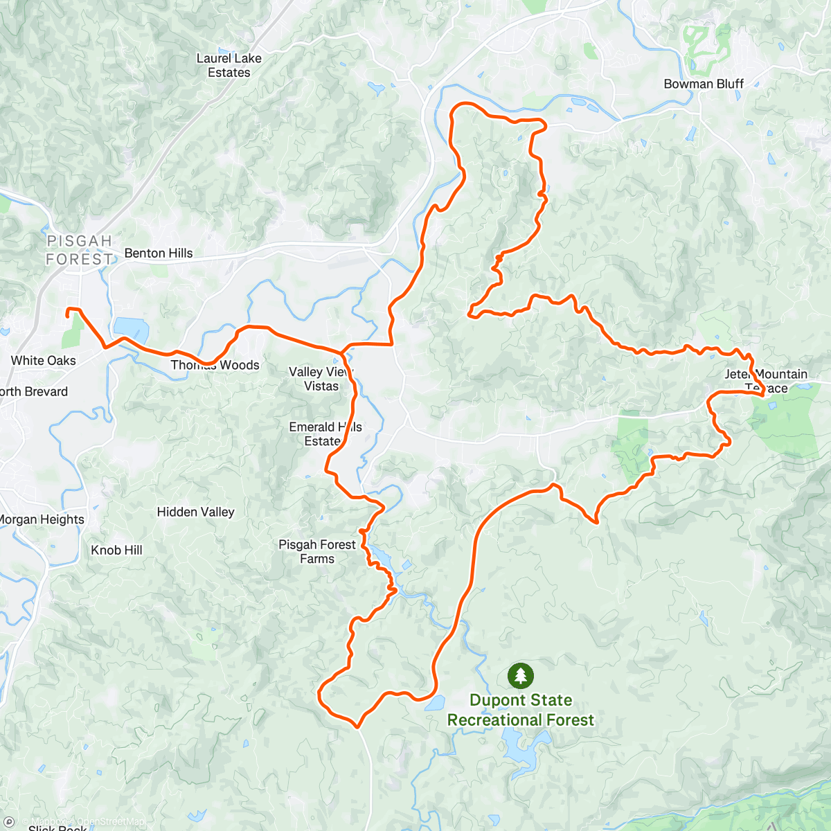 Map of the activity, Morning Gravel Ride