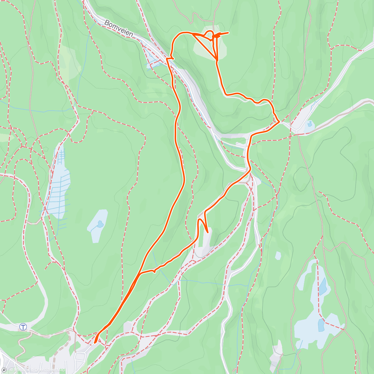 Map of the activity, Afternoon Walk – Frønsvollen