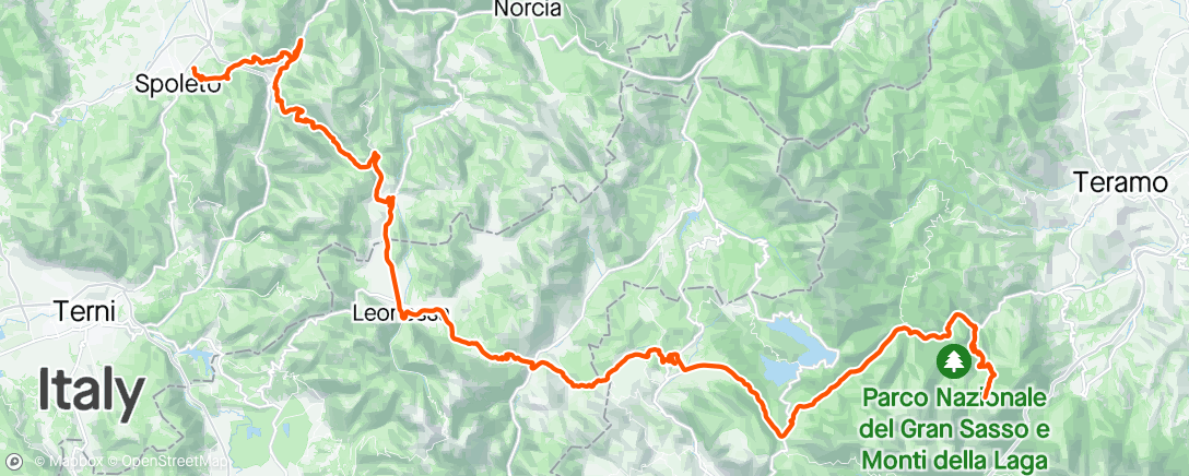 Map of the activity, Giro - Stage 8