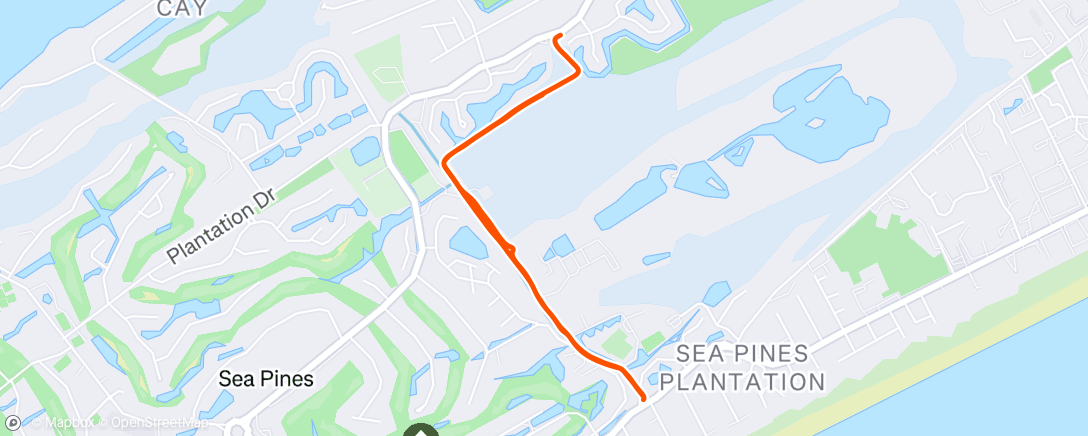 Map of the activity, Morning Walk