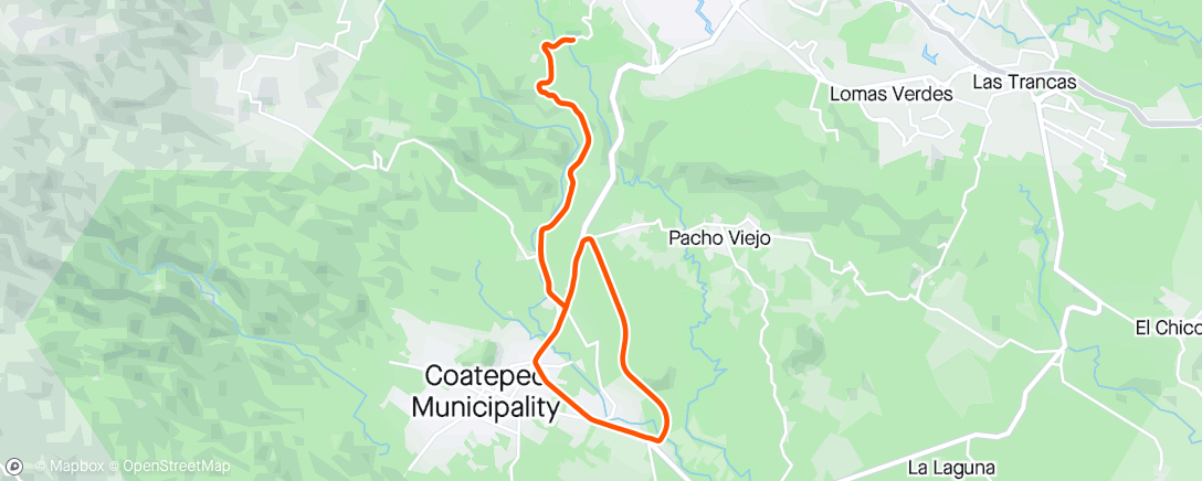 Карта физической активности (Vuelta ciclística por la tarde)