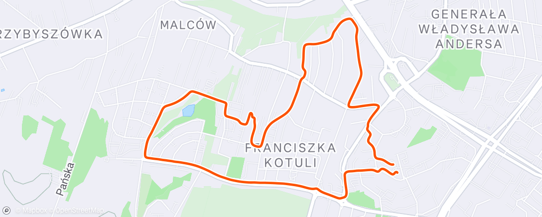 Map of the activity, Afternoon Walk