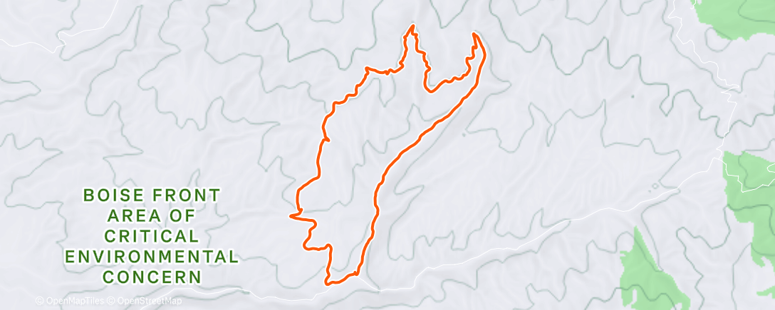 Map of the activity, Watchman loop