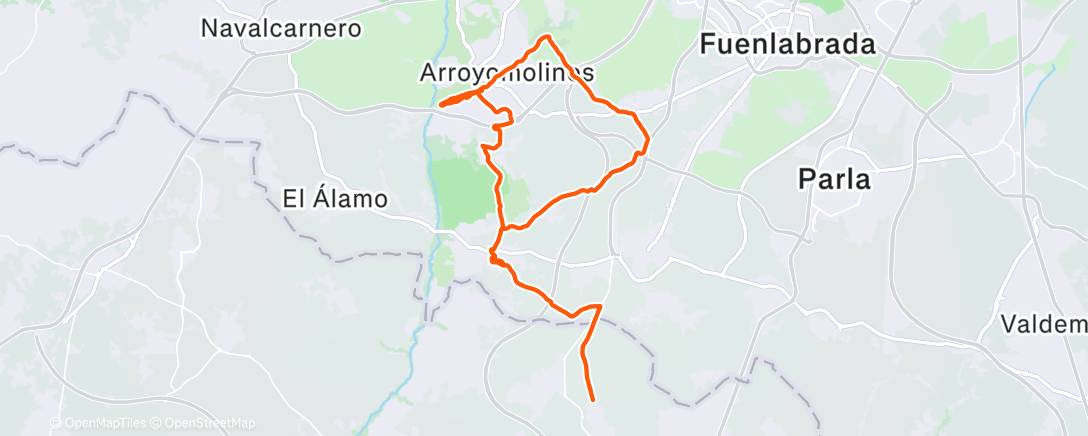 Map of the activity, Lunes con la UC Fuenlabrada 💪