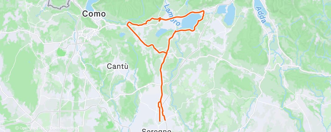 Map of the activity, Post gym