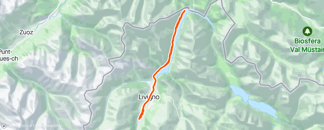 Map of the activity, Livigno #1