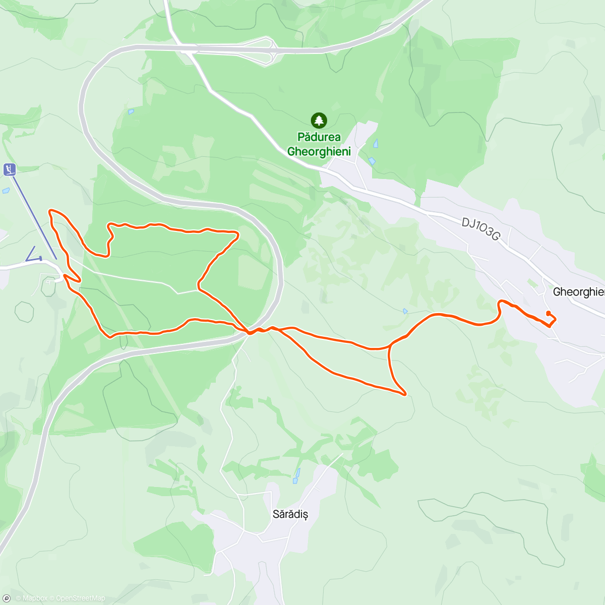 Map of the activity, 10K comfort