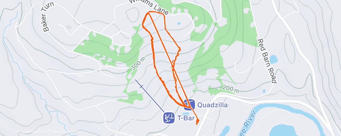 Map of the activity, Forgot the first runs