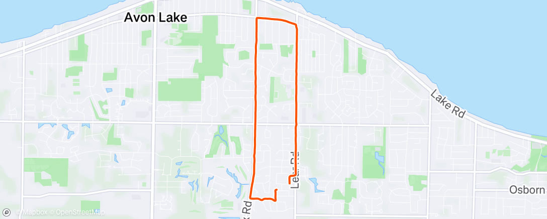 Map of the activity, Morning Run