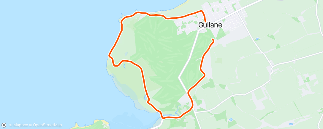 Map of the activity, Gullane loop