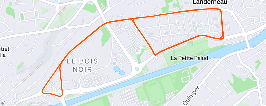 Map of the activity, Evening Ride