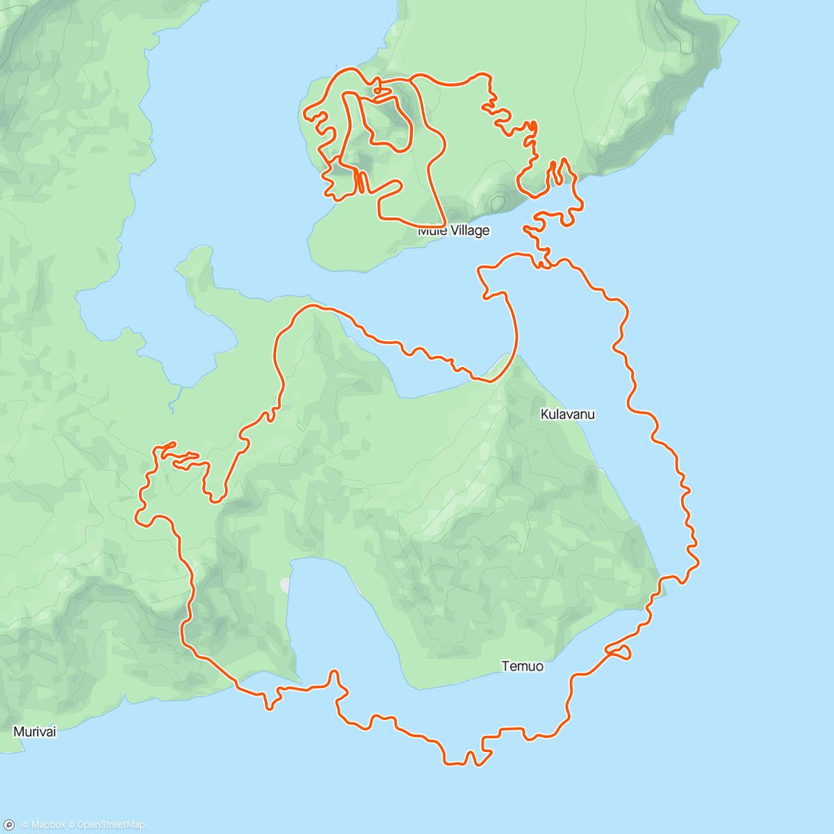 Mapa de la actividad, Zwift - Long ride with inserting 5 min Zone 4 intervals x 4 @ 2:00 in Watopia