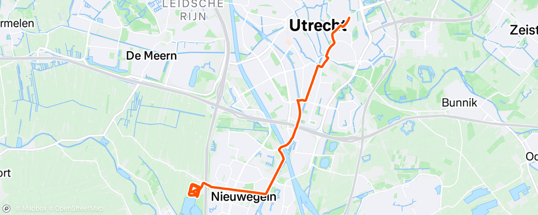 Map of the activity, Morning Ride