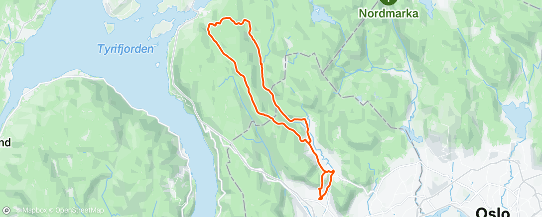 Map of the activity, Lunch Ride