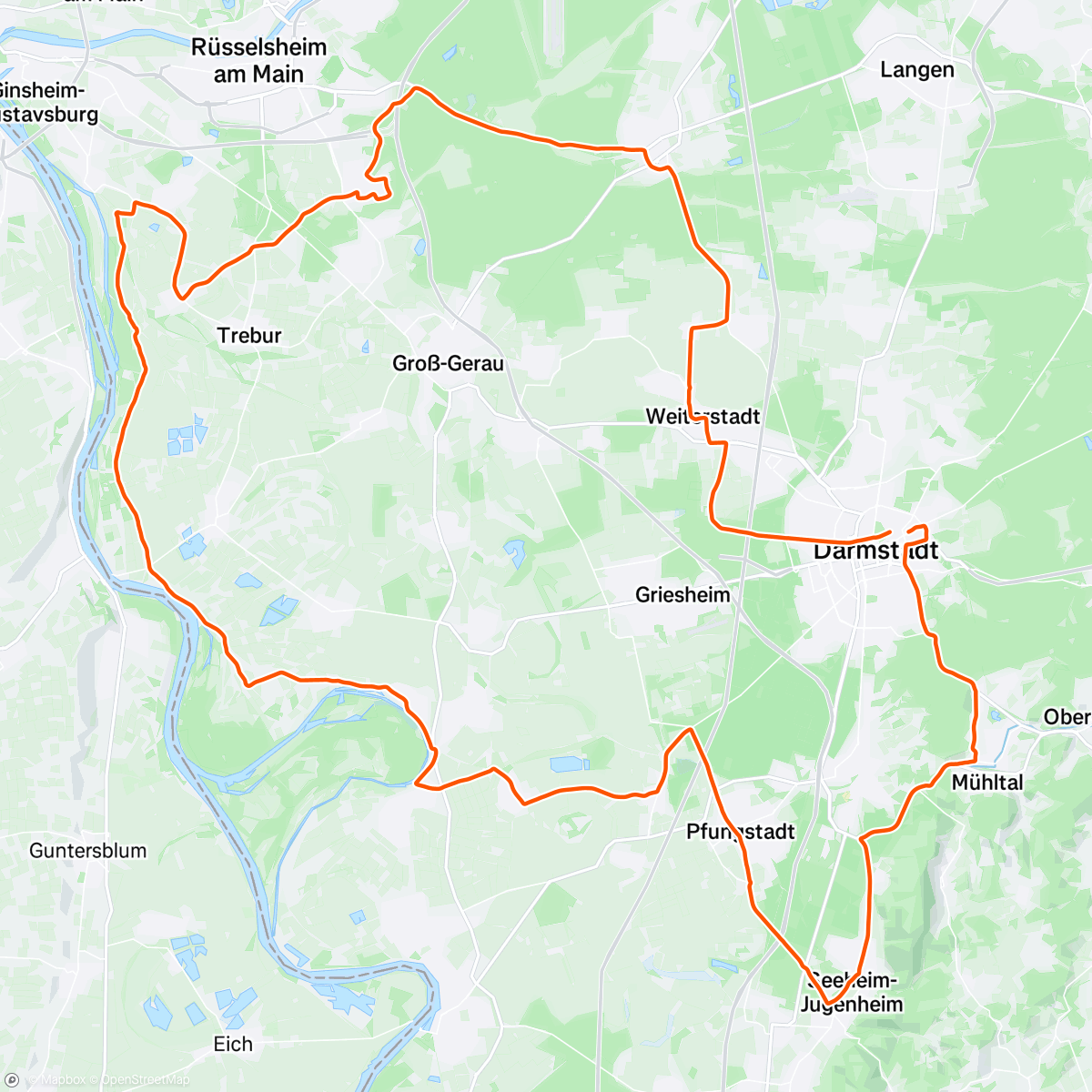 Map of the activity, Ridestall Winterchallenge 5 ✅ #100km