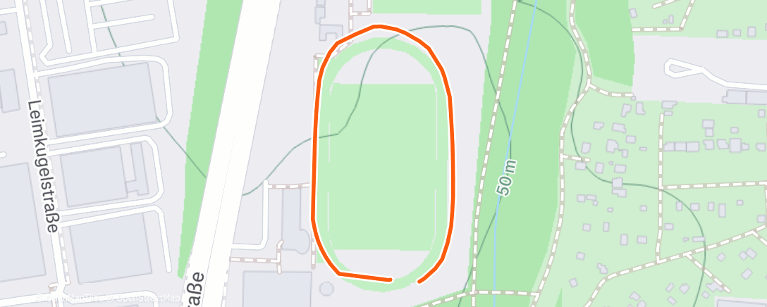 Map of the activity, Abendlauf