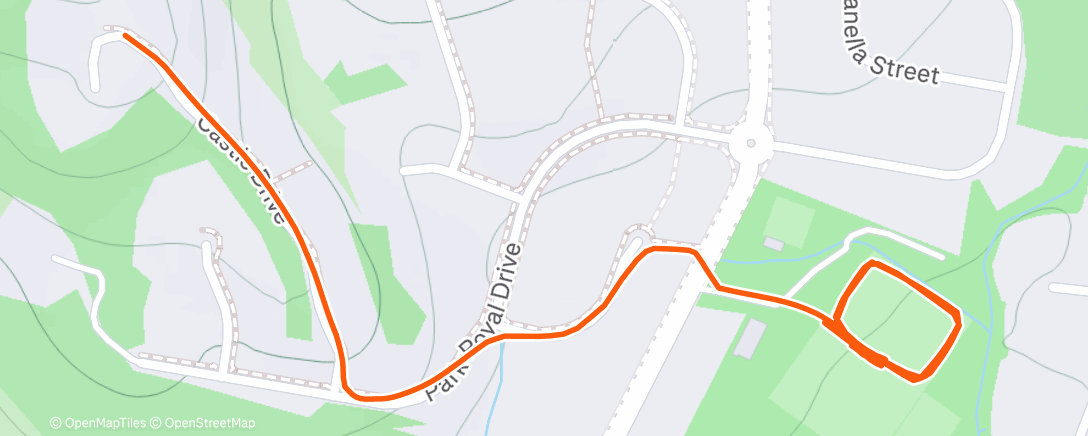 Map of the activity, 2 x 5 x 15m shuttles + Beep Test