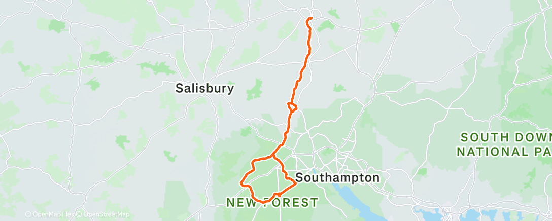 Map of the activity, Lunch Ride