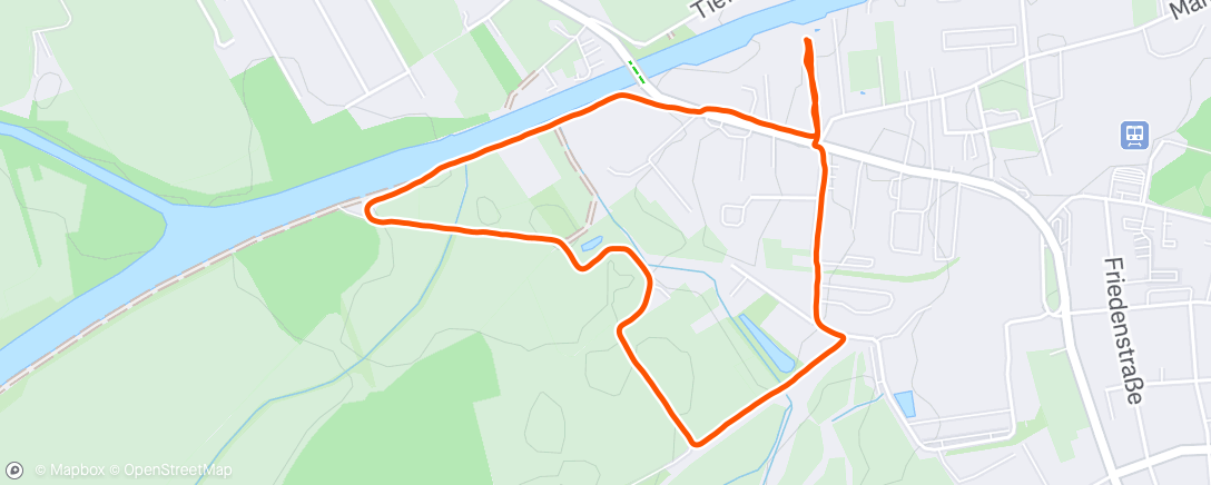 Map of the activity, Spaziergang am Nachmittag