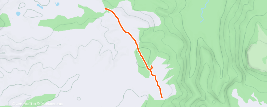 Map of the activity, Evening Run