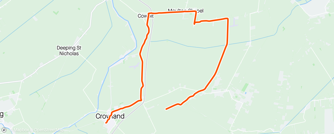 Map of the activity, Crowland