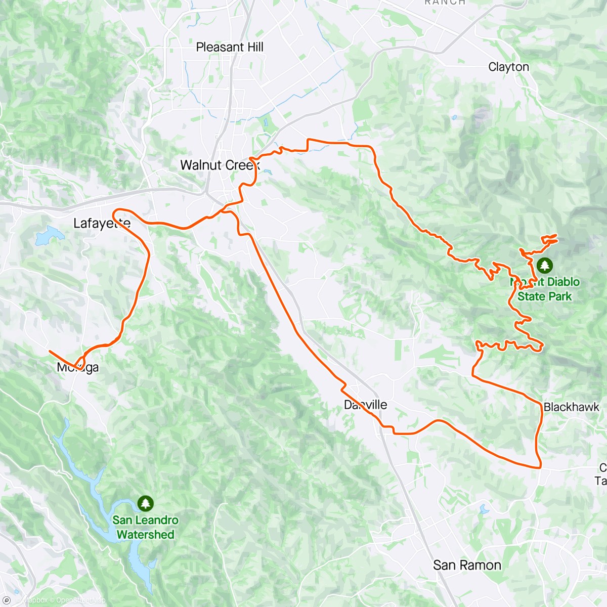 活动地图，Mt. Diablo 👹💨 windy day