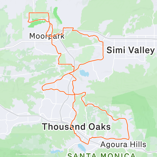 Moorpark Over Easy 85.6 km Road Cycling Route on Strava