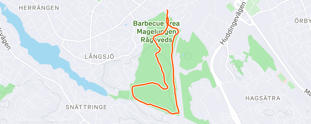 Map of the activity, HeyEy lucka 24. Med Vilmer och Anton