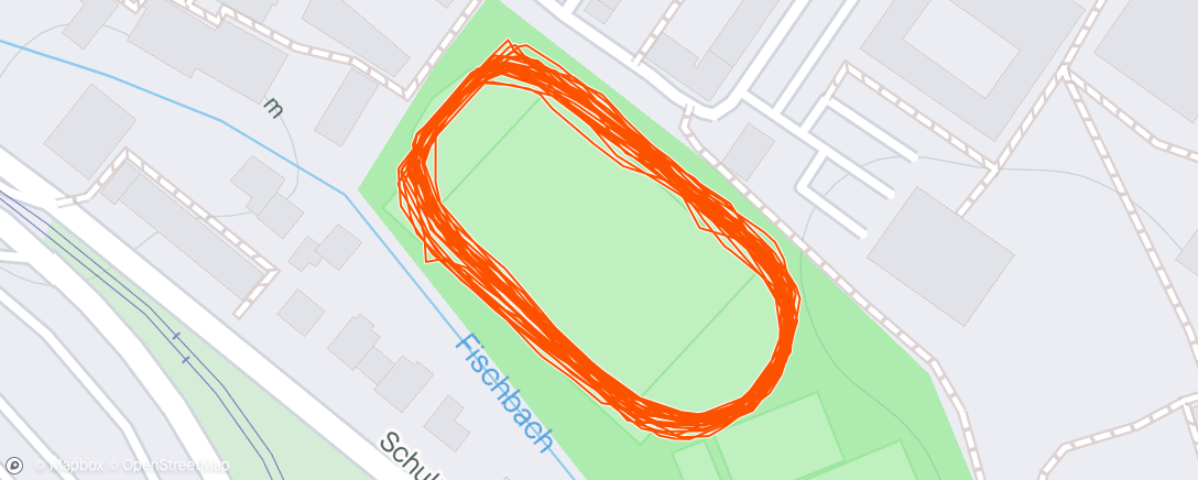 Map of the activity, Track Tuesday 6x800m